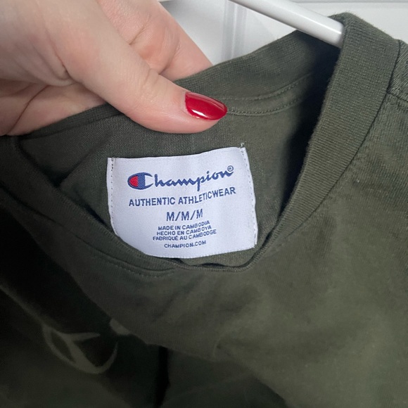 Champion Cropped T-Shirt, Script Logo - Picture 4 of 4